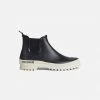 Stutterheim Adult's Rubber Rainwalker Boots - Black/White Adults