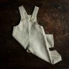 Tortoise & The Hare Linen Dungarees - Natural Cotton & Linen