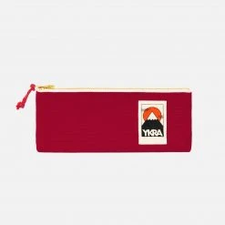 YKRA Bags Cotton Canvas Pencil Case - Bordeaux