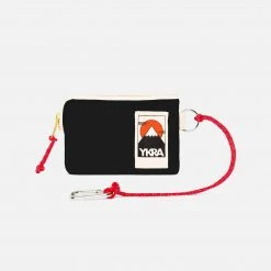 YKRA Bags Cotton Canvas Mini Wallet - Black