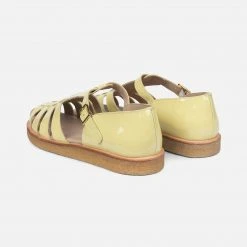 Angulus SALE Women's Fisherman Sandal - Patent Lemon