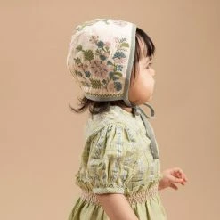 Apolina Cotton & Linen Cotton Hilma Bonnet - Shell