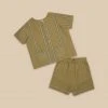 Apolina Cotton & Linen Exclusive Organic Linen Elis Set - Bracken