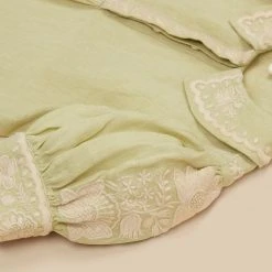 Apolina Organic Linen Hedda Blouse - Apple Cotton & Linen