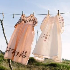 Apolina Cotton & Linen Organic Linen Maren Dress - Sweetpea