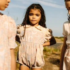 Apolina Organic Cotton Nellie Romper - Woodland Floral