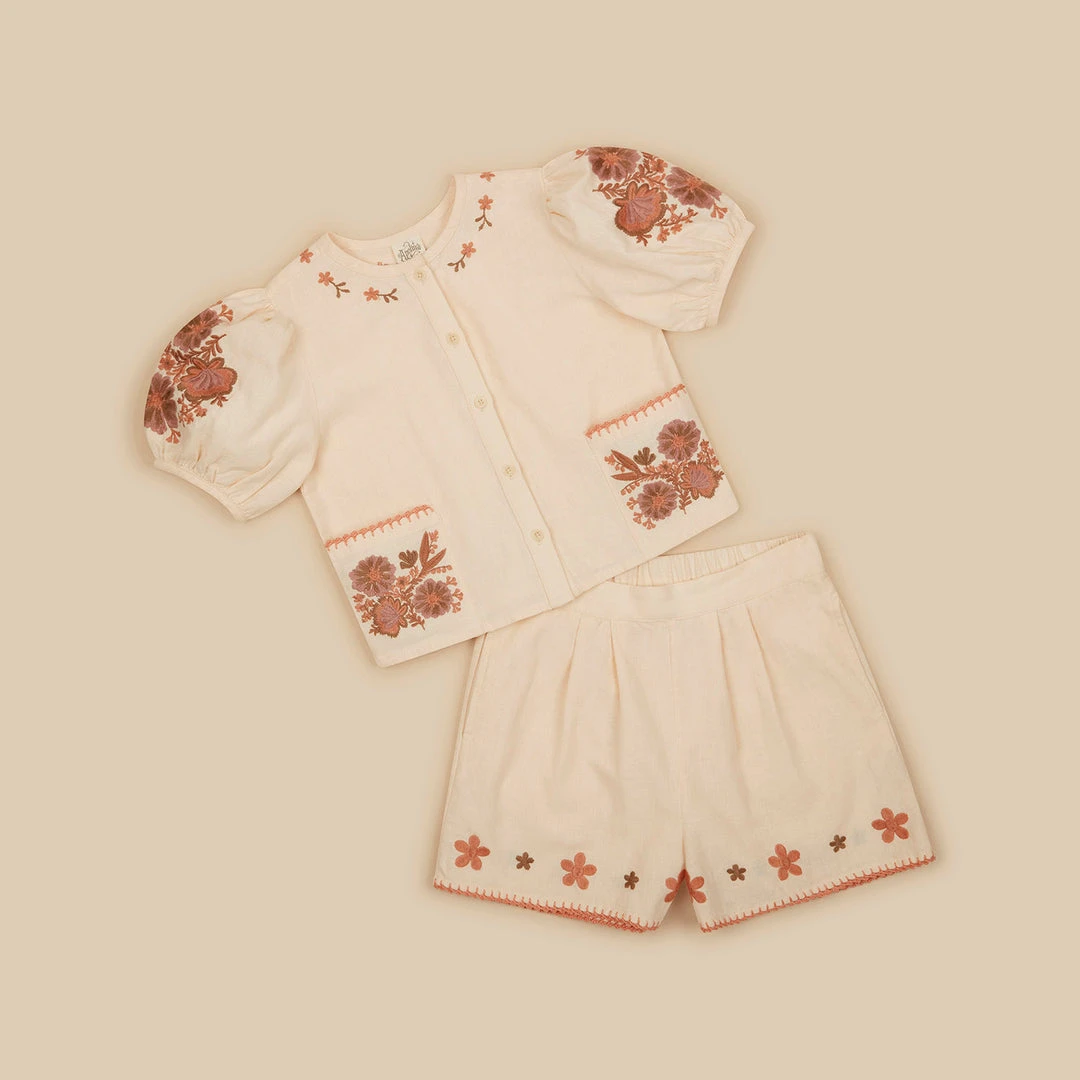 Apolina Cotton Rita Set - Shell Cotton & Linen