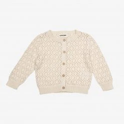 As We Grow SALE Cotton Diamond Cardigan - Cream