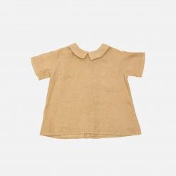 As We Grow Linen SS Örk Shirt - Camel SALE