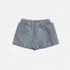 As We Grow SALE Linen Pocket Shorts - Grey Stripe