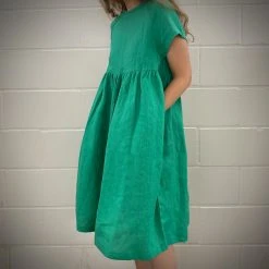 Beaton SALE Women's Linen River Dress - Grass