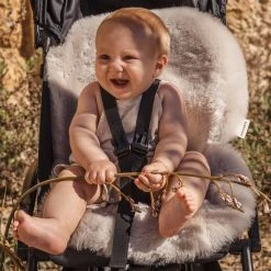 BINIBAMBA Merino Sheepskin Snuggler / Buggy Liner - Moon