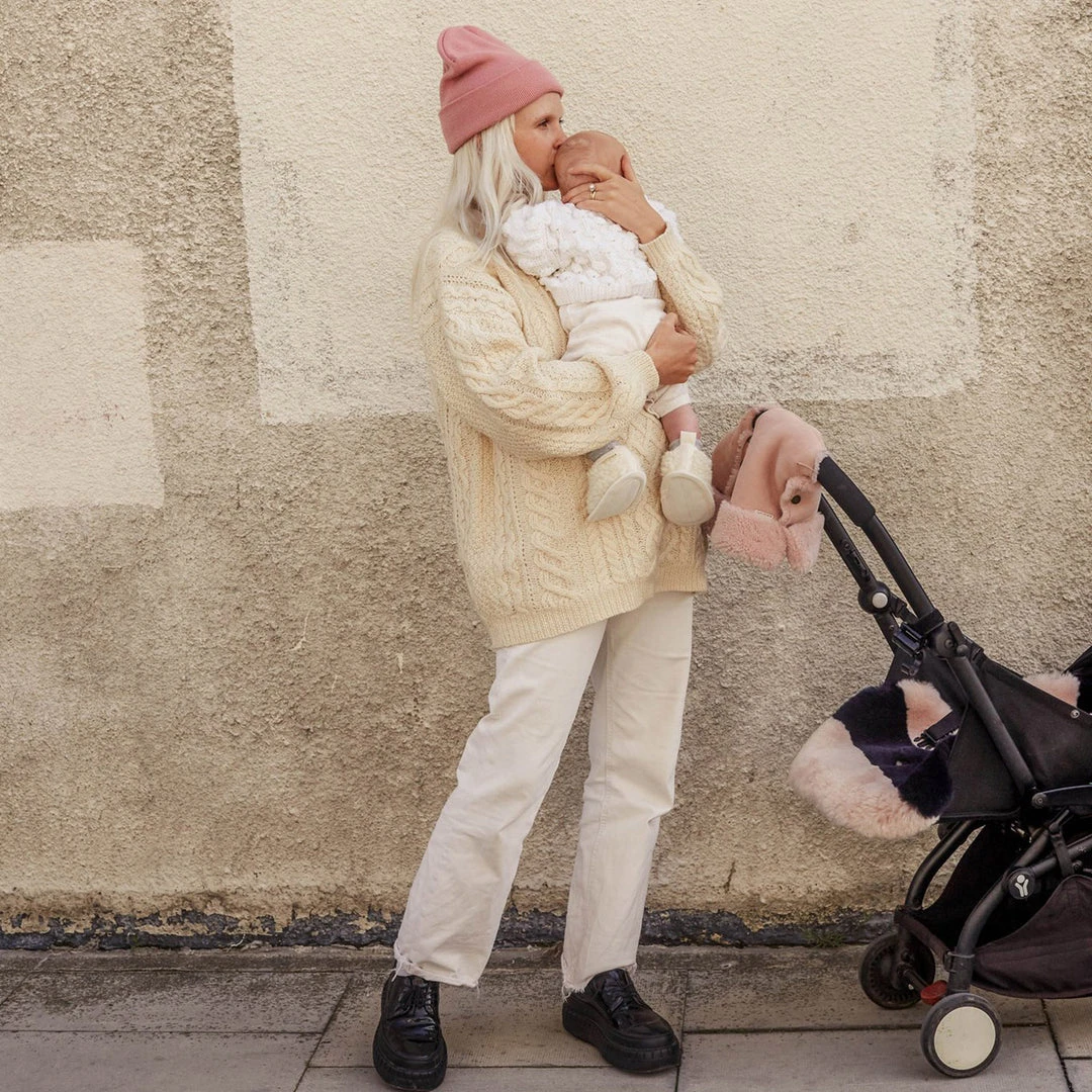 BINIBAMBA Merino Sheepskin Buggy Mittens - Rose Home & Baby Care