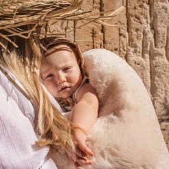 BINIBAMBA Baby Gifts Merino Sheepskin Snuggler / Buggy Liner - Milk