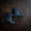 Bisgaard Natural Rubber Toddler Boots - Wool Lined - Blue