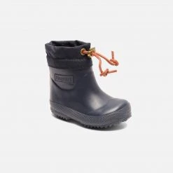 Bisgaard Natural Rubber Toddler Boots - Wool Lined - Blue