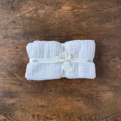 Bonét Et Bonét Home & Baby Care Organic Cotton Muslins - Shell - Set Of 4