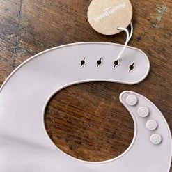 Bonét Et Bonét Soft Silicone Bib - Peachy Mauve Home & Baby Care