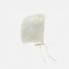 Briar Baby Linen Bonnet With Cotton Sherpa Lining - Ivory Outlet