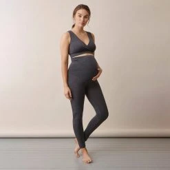 Boob Merino Wool Maternity Once-On-Never-Off Leggings - Dark Grey Melange Adults