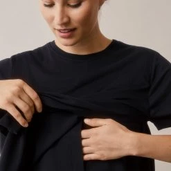 Boob Adults Organic Cotton Maternity Tee - Black