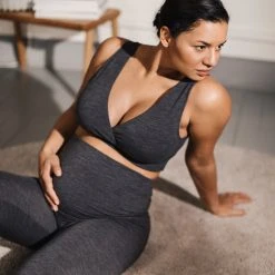 Boob Merino Wool Maternity Once-On-Never-Off Leggings - Dark Grey Melange Adults