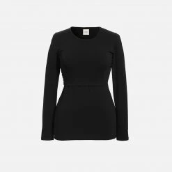 Boob Adults Organic Cotton Maternity Classic LS Top - Black