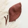Briar Baby Cotton & Linen Exclusive Linen Sunbonnet - Cinnamon Dust