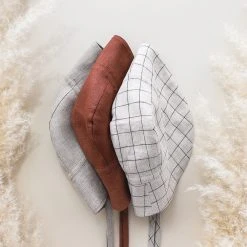 Briar Baby Exclusive Linen Sunbonnet - Natural Grid