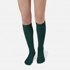 Collegien Adults Adult's Cotton Knee Socks - Forest Green