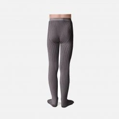 Collegien Babies & Kids Rib Tights - Pebble Grey Cotton & Linen
