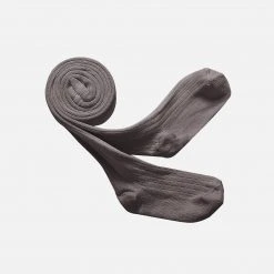 Collegien Babies & Kids Rib Tights - Pebble Grey Cotton & Linen