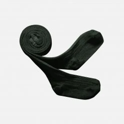 Collegien Cotton & Linen Babies & Kids Rib Tights - Forest Green