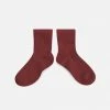 Collegien Adult's Cotton Short Socks - Chestnut