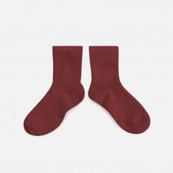 Collegien Adult's Cotton Short Socks - Chestnut