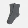 Collegien Adults Adult's Cotton Short Socks - Pebble Grey