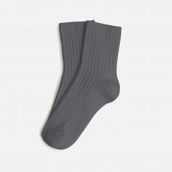 Collegien Adults Adult's Cotton Short Socks - Pebble Grey