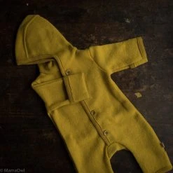 Disana Organic Boiled Merino Wool Overall - Curry Baby Wool