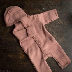 Disana Organic Boiled Merino Wool Overall - Rose