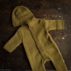 Disana Organic Boiled Merino Wool Overall - Gold Baby Wool