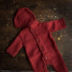 Disana Organic Boiled Merino Wool Overall - Bordeaux Baby Wool