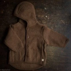 Disana Exclusive Organic Boiled Merino Jacket - Old Style - Hazelnut Baby Wool