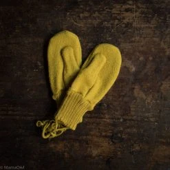 Disana Organic Boiled Merino Wool Gloves - Curry