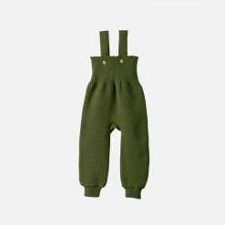 Disana Organic Merino Wool Baby Dungarees - Olive