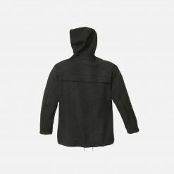 Disana Men’s Organic Boiled Merino Wool Parka Jacket - Anthracite Adults