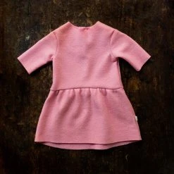 Disana Organic Boiled Merino Wool Dress - Raspberry SALE