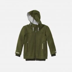 Disana Organic Boiled Merino Wool Outdoor Jacket - Olive