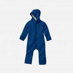 Disana Baby Wool Organic Boiled Merino Wool Overall - Navy