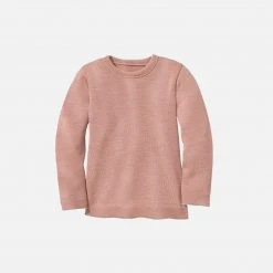 Disana Kids Wool Organic Merino Wool Left Knit Jumper - Rose
