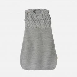 Disana Organic Merino Wool Knit Sleeveless Sleeping Bag - Grey